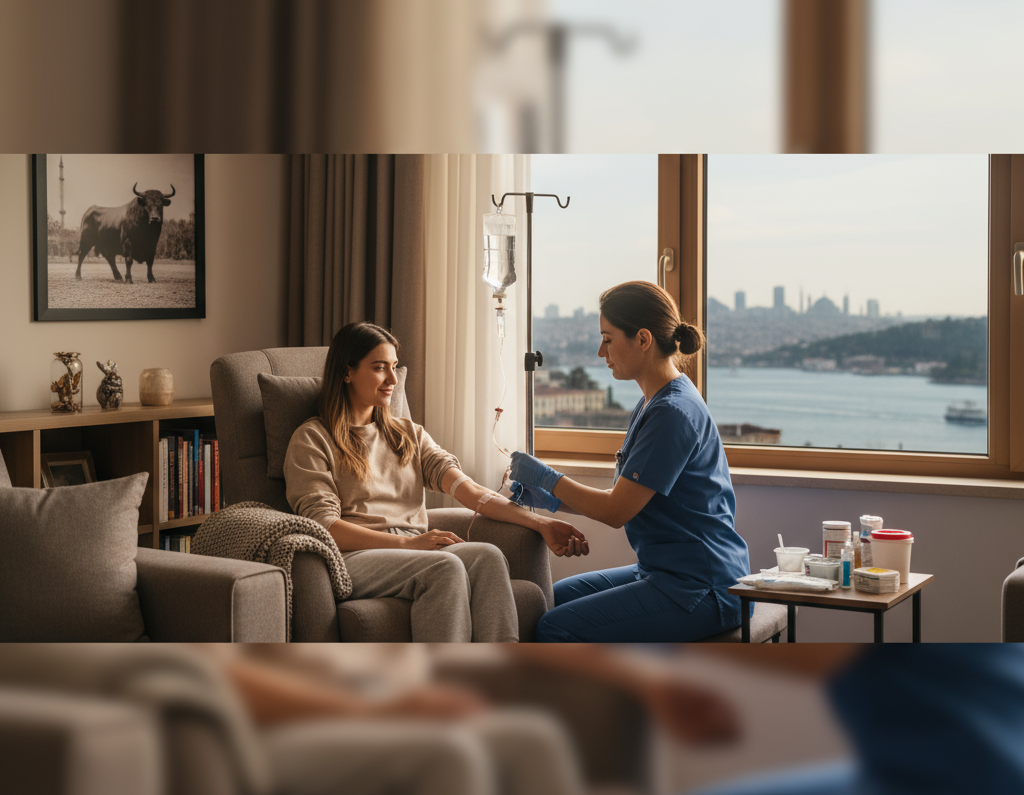 Kadıköy Evde Serum pratik uygulama gösterimi içeren görsel